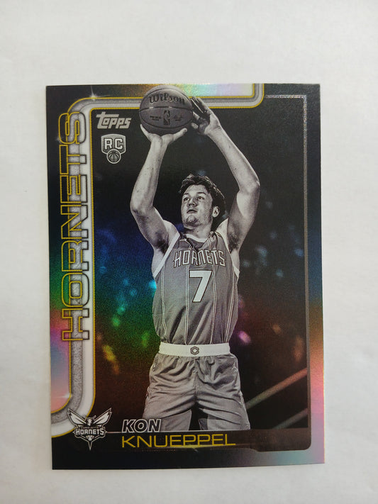2025 Topps Black Friday Kon Knueppel Target Exclusive Blackout Foil Rookie