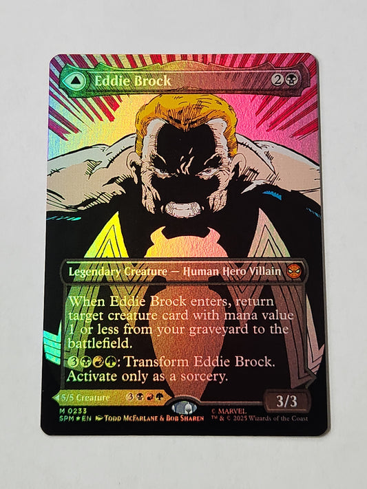 MTG Eddie Brock Borderless 0233 Foil Universes Beyond Spiderman