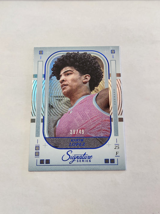 2025 Signature Series Karim Lopez Blue Foil #/49
