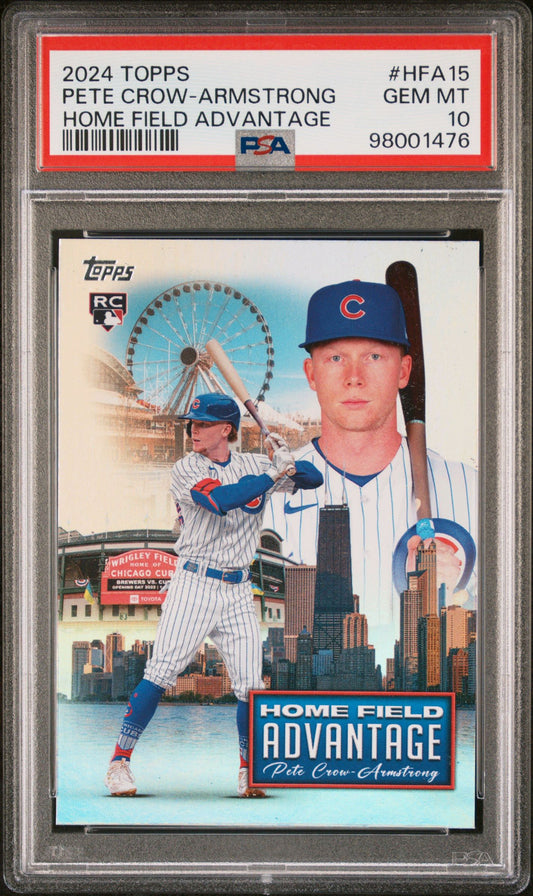 2024 TOPPS HOME FIELD ADVANTAGE #HFA15 PETE CROW-ARMSTRONG PSA 10 PCA