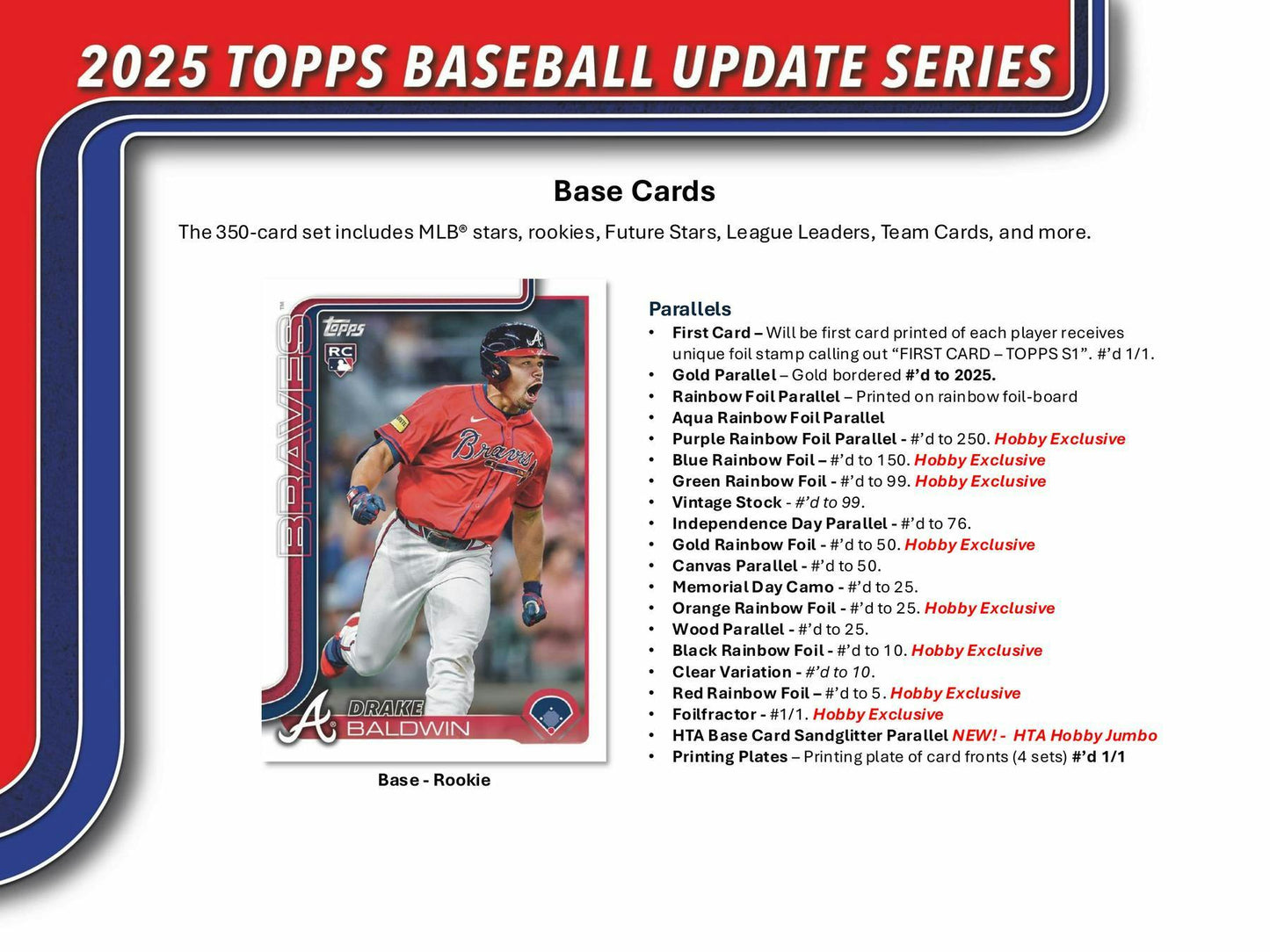 2025 Topps Update Series Hobby Box