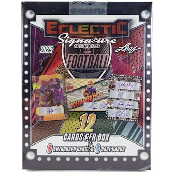 Leaf 2025 Leaf Eclectic Sognature Series Football (1) Hobby Box