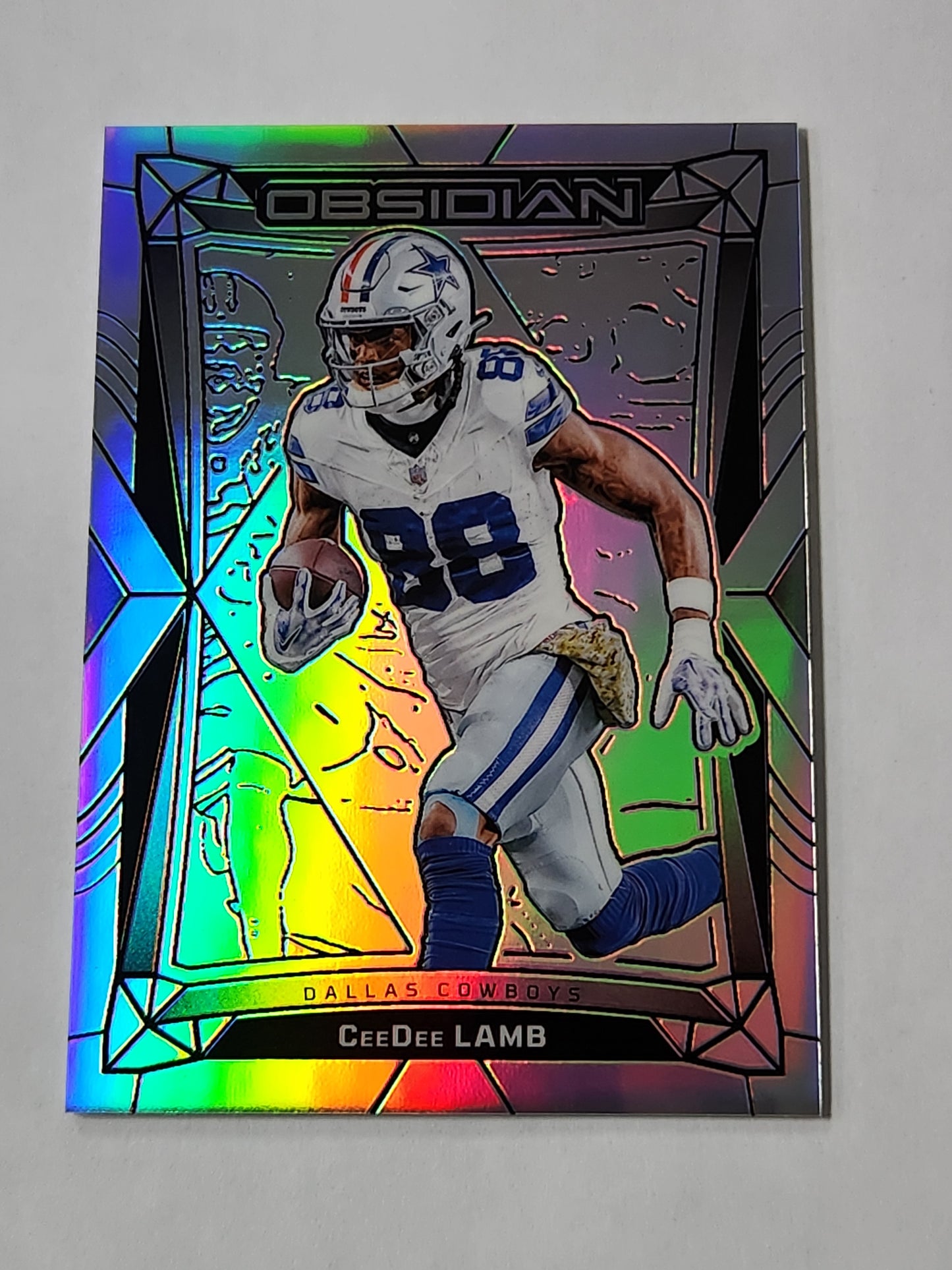 2024 Obsidian Ceedee Lamb Silver # /75 Cowboys SP