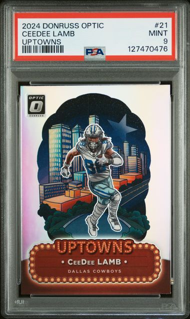 2024 Donruss Optic CeeDee Lamb Uptowns SSP Case Hit PSA 9