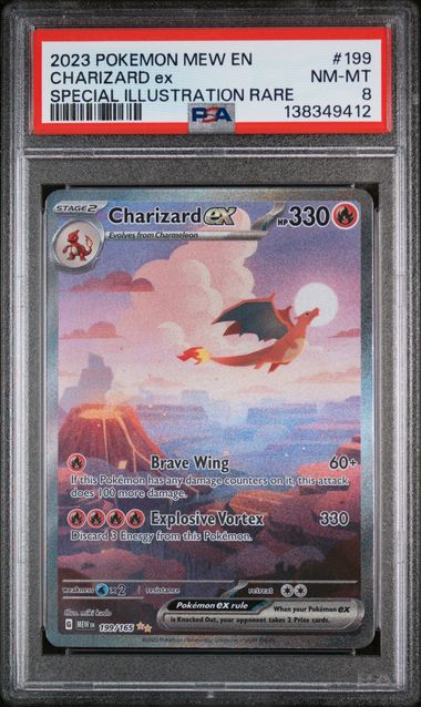 2023 Pokemon 151 Charizard ex Special Illustration Rare PSA 8 English