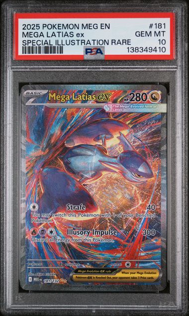 2025 Pokemon Mega Evolution Mega Latias ex Special Illustration Rare PSA 10 English